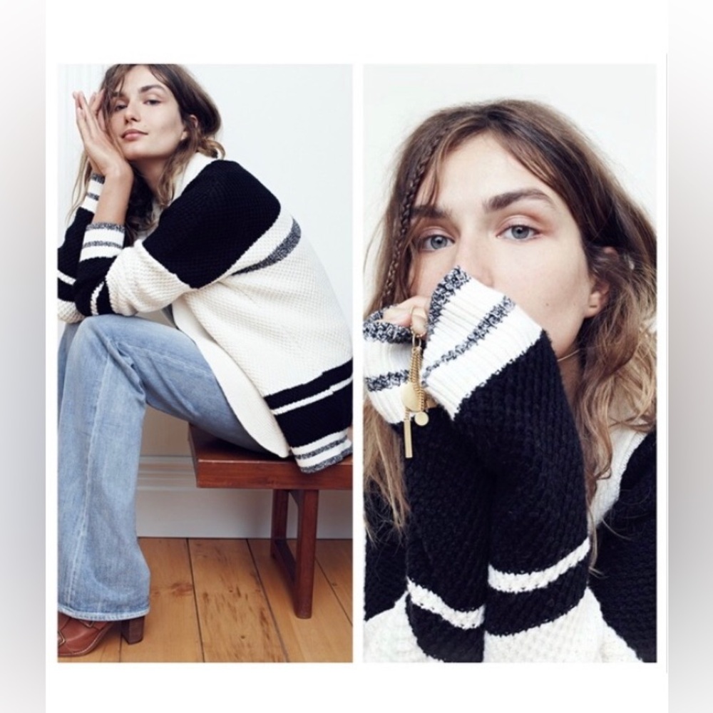 Madewell Cocoon Striped Cardigan